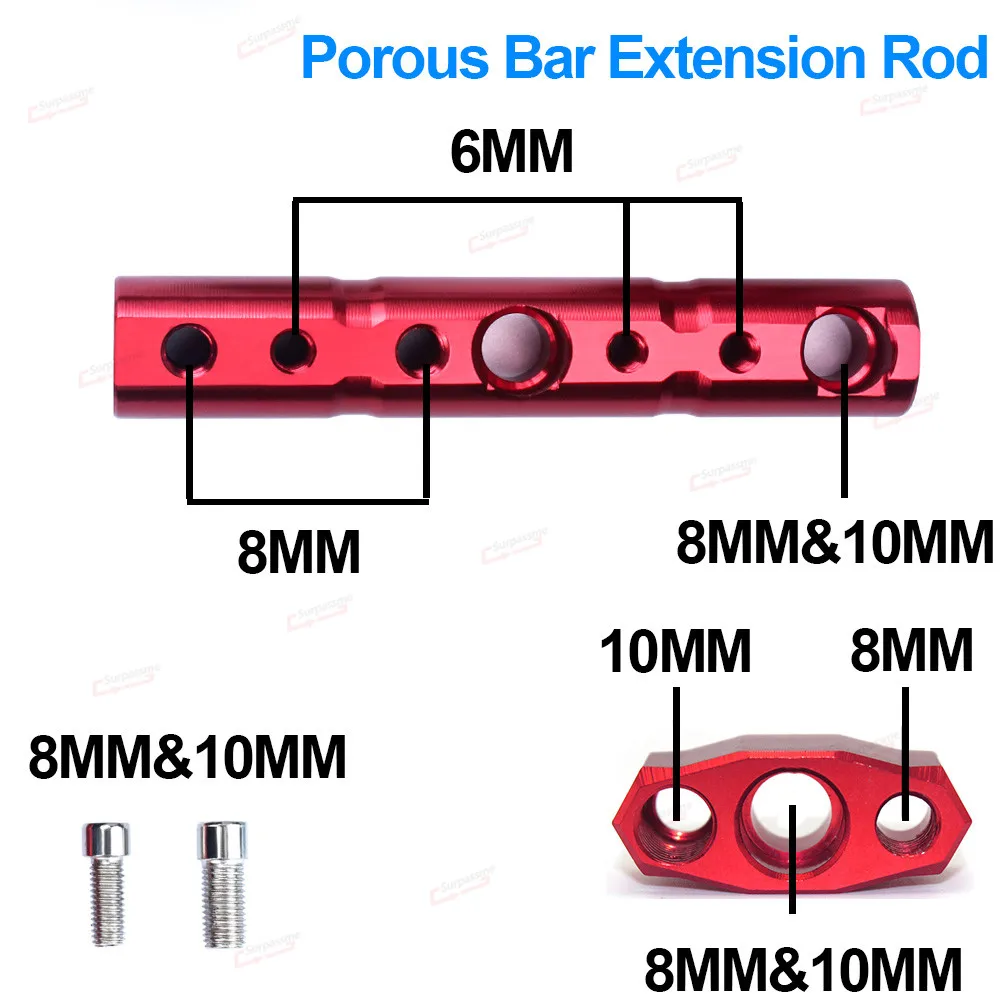 Универсальный кронштейн для зеркала заднего вида мотоцикла 8 мм и 10 - купить по