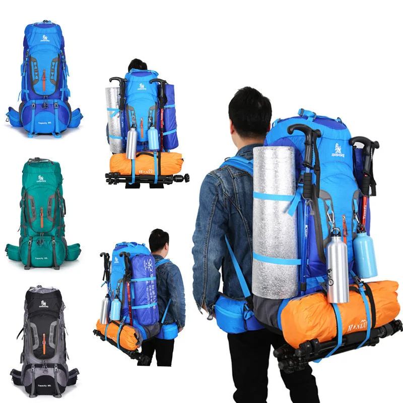 

Вместительный водонепроницаемый походный рюкзак 80 л, легкий мужской рюкзак для альпинизма