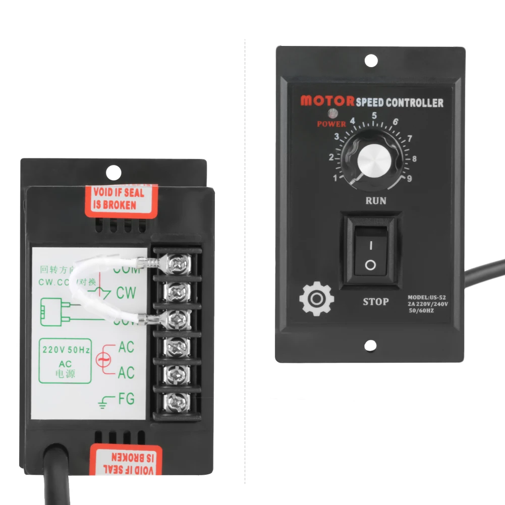 400W AC 220V 50/60hz Motor Speed Pinpoint Regulator Controller Forward & Backward Governor | Обустройство дома