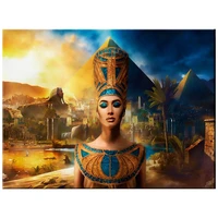 5d daimond painting cleopatra queen of egypt full drill cross stitch diamond paiting pyramid pharaoh art picture wg3315