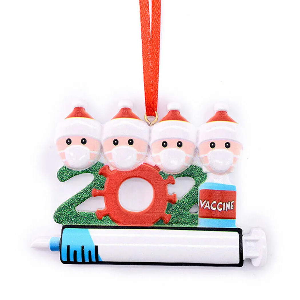

1*Christmas Tree Pendant 2021 Family DIY Name Doll Santa Claus Christmas Hanging Pendant Ornament High Quality