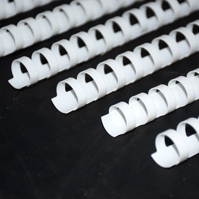 10PCS PVC White binding aprons 21 Loops 6-16mm binding 20-120 sheets A4 binding aprons comb binding rings Plastic binding combs