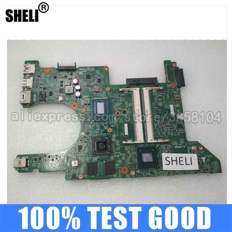 SHELI для DELL 5423 материнская плата с I7 3517U DMB40 CN 028F69 28F69 DDR3 Inspiron Intel Integrated|ЖК-экран