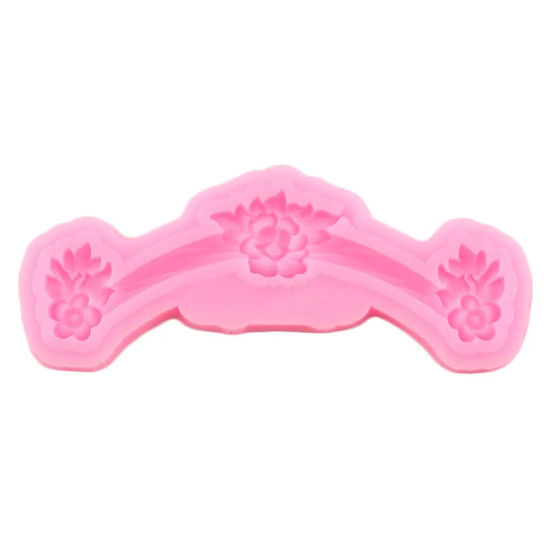 Цветочным принтом в стиле Сделай Сам торт границы силиконовые формы прокрутки