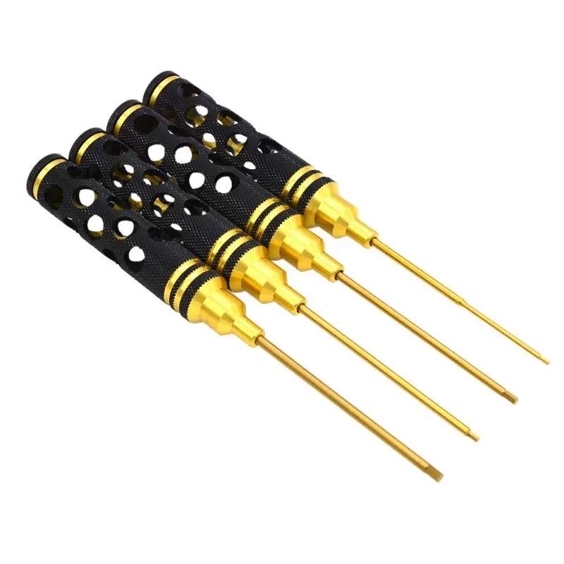 

4pcs Hollow Hex Screwdriver 1.5 2.0 2.5 3.0mm Repair Tool for RC Helicopter Toys K92F