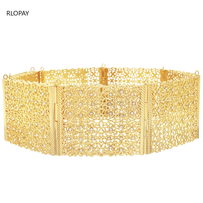 Новый дизайн Марокканское свадебное платье пояс блестящий кристалл повязка на