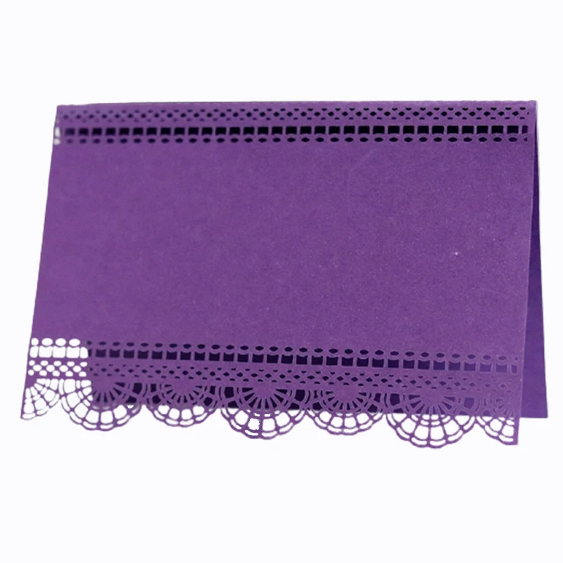 50 шт. и цветок Лазерная резка именная табличка посадочные карточки кружева имя