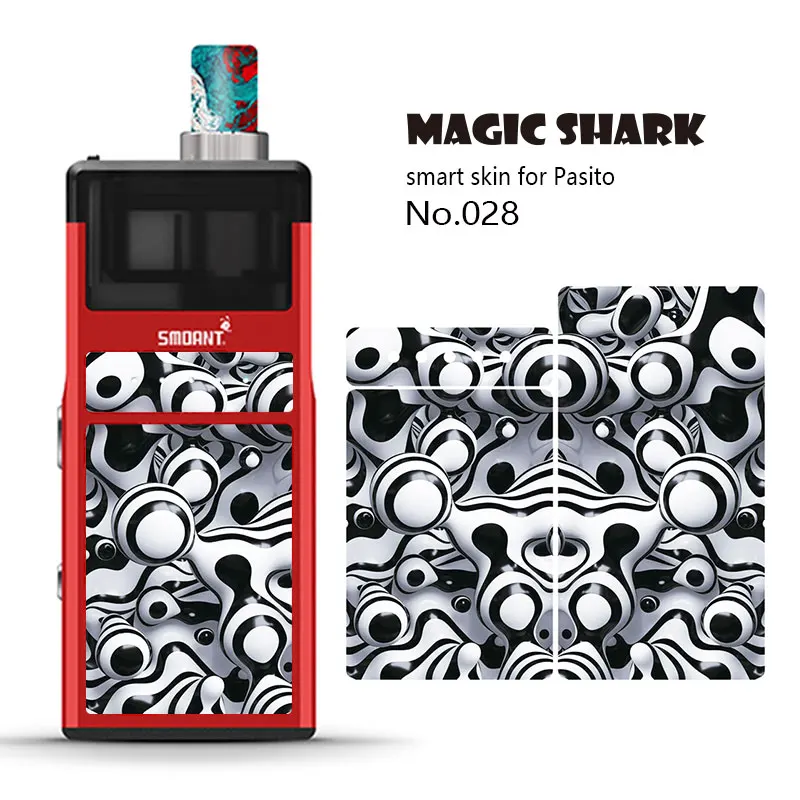 Magic Shark ПВХ 2.5D мотоцикл яд зомби Супер Марио Череп стильный футляр для вейпа