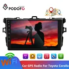 Автомобильный мультимедийный плеер Podofo, 9 дюймов, Android, GPS, радио, GPS, аудио, Wi-Fi, для Toyota Corolla 2006, 2007, 2008, 2009, 2010, 2011, 2012