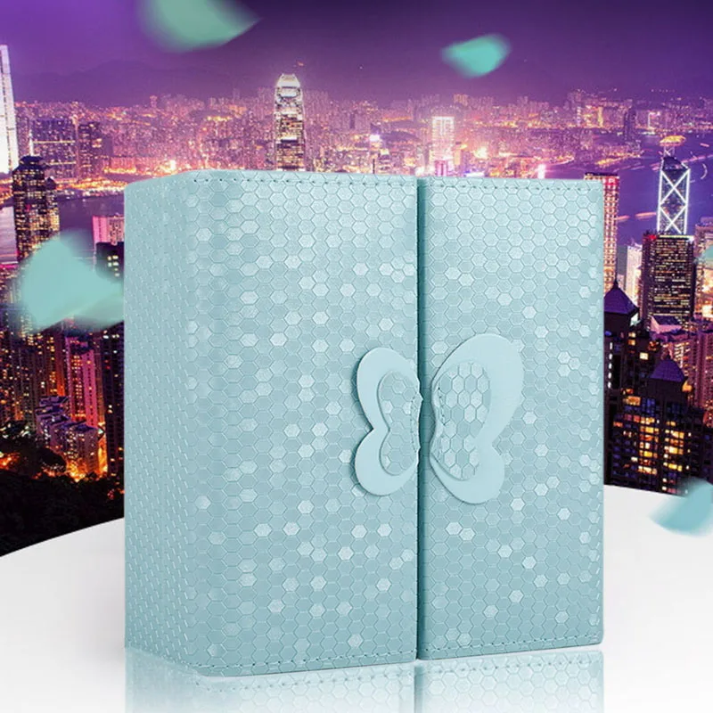 Чехол для ювелирных изделий новинка кожаная коробка украшений с бабочкой