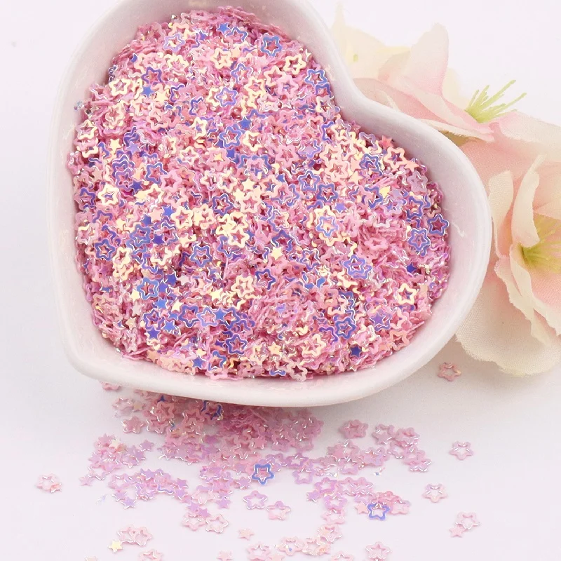 4 мм полые сливы блестки микс сверкающие мгновенной проявки Macaroon блестящее