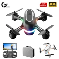 2022 new lsrc rainbow mini drone 480p 720p hd dual camera wifi fpv hight hold one key return quadcopter rc dron kid gifts