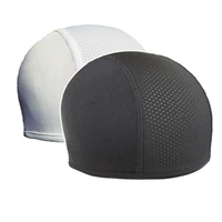 cooling skull cap helmet liner motorcycle cycling football head cap hard hat liner sweat wicking cap black white