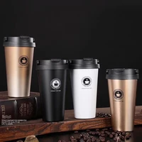 double wall stainless steel coffee mug 500ml portable cup travel tumbler coffee jug milk tea car cups double office water mugs