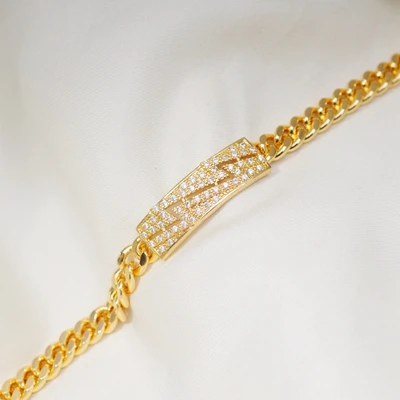 Chain length 18.5cm 24 различных стиля, браслет, звенья цепи, браслеты для женщин и мужчин, кристалл, циркон, позолота, Теннисный Браслет, модное ювелирное изделие - Окраска металла: Chain length 18.5cm