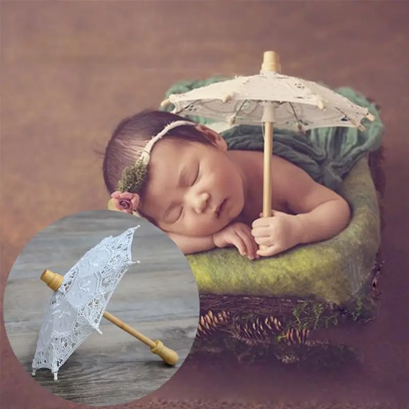 

Реквизит для фотосъемки новорожденных детей вышитый кружевной зонт Игрушка реквизит для фотосъемки новорожденных инструменты