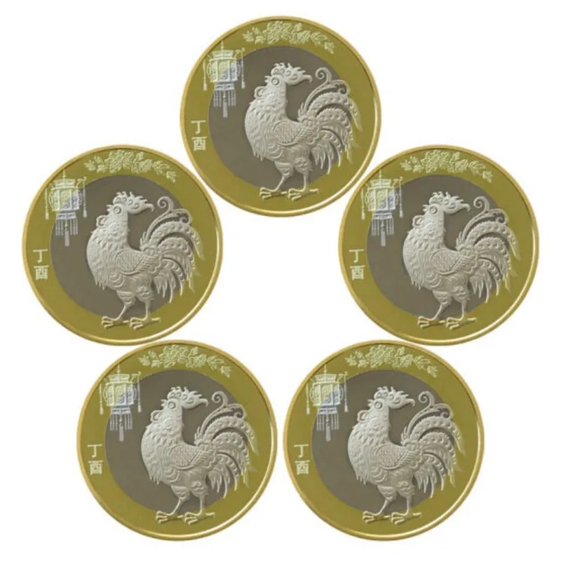 

The People's Bank of China 2017 Year of the Rooster Commemorative Coin Zodiac Chicken Coin 10 yuan face value