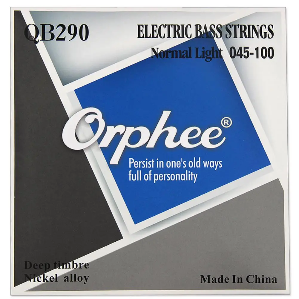 Orfee QB серии 4/5/6 Струны для электрической бас-гитары нормальный светильник Никель