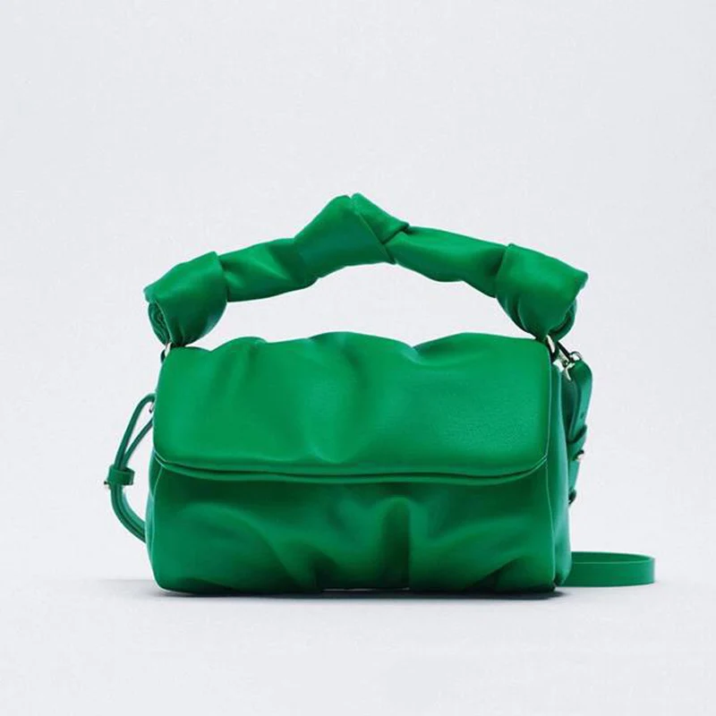

Folds Designer Lady Totes Soft PU Leather Crossbody Bags For Women High Quality Shoulder Bag Luxury Branded Handbags and Purses