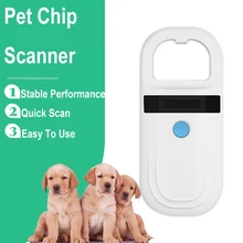 Pet Microchip Scanner 125kHz 134.2kHz ISO 11784 11785 FDX-B ID64 Animal Handheld RFID Pet ID Tag Reader For Dog/Cats/Horse
