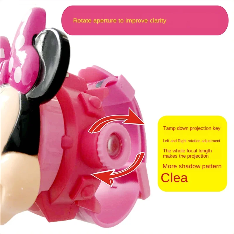 

Disney Children's Cartoon 3D Projection Electronic Watch 24 Pictures with Clamshell Flip Anime Toys Creative Gift for Childrent