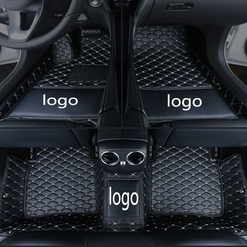 

CARFUNNY Custom fit car logo car floor mats for Volkswage PASSAT LAVIDA BORA car styling accessories carpet liners