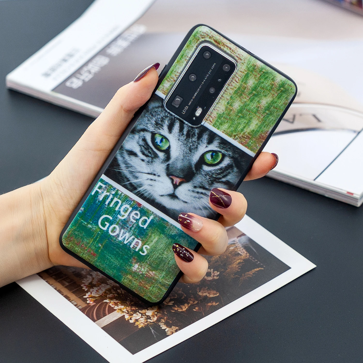 

Silicone Phone Case For Honor 9C 9S 8A 8S 8 Lite 7A P20 Lite P30 Pro P40 Lite Pro P40 L Cute Cartoon Pattern Soft TPU Back Cover