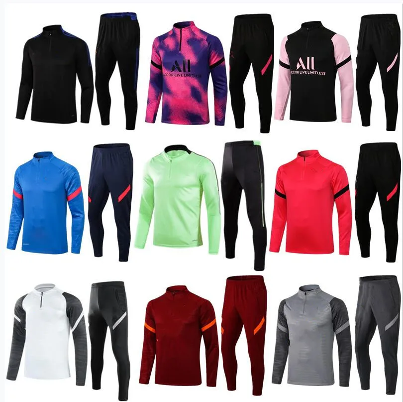 

2021 2022 men football jersey tracksuit kits 21 22 mens training suit soccer tracksuits jacket jogging Survetemen