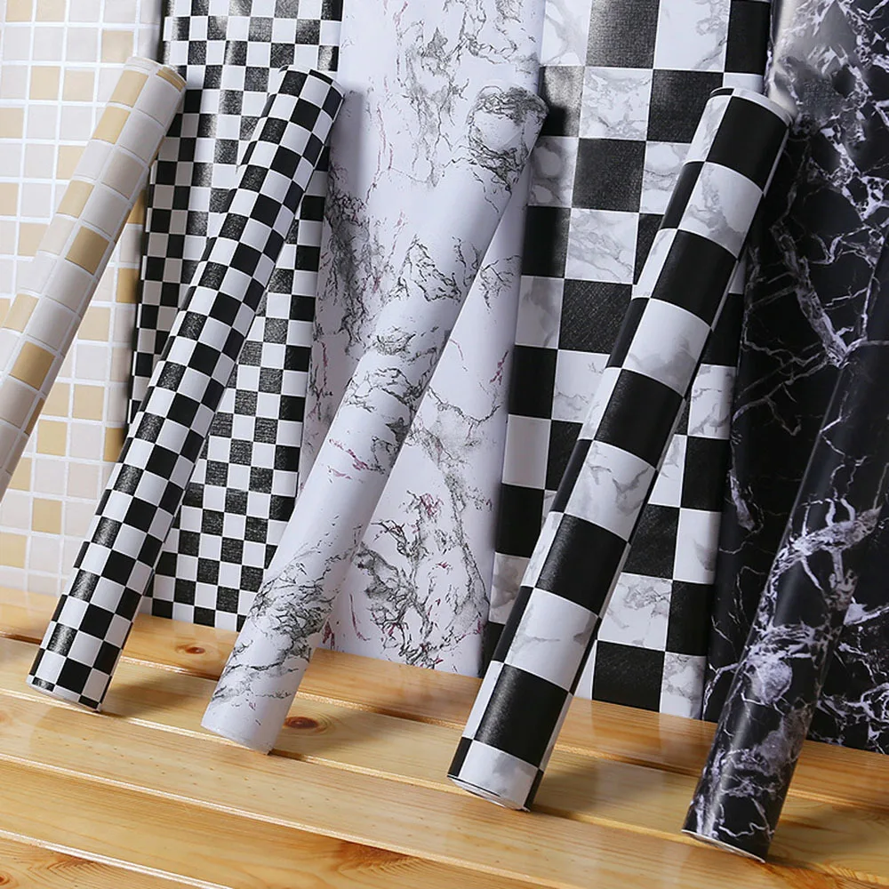 Клетчатые наклейки на стену самоклеющиеся водостойкие обои для ванной спальни