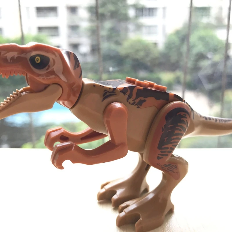 

124D 1Set Interactive Plastic Dinosaur Stacking Block Toy Stimulation Blocks Tumble Game Stacking Block Plastic Brick Block