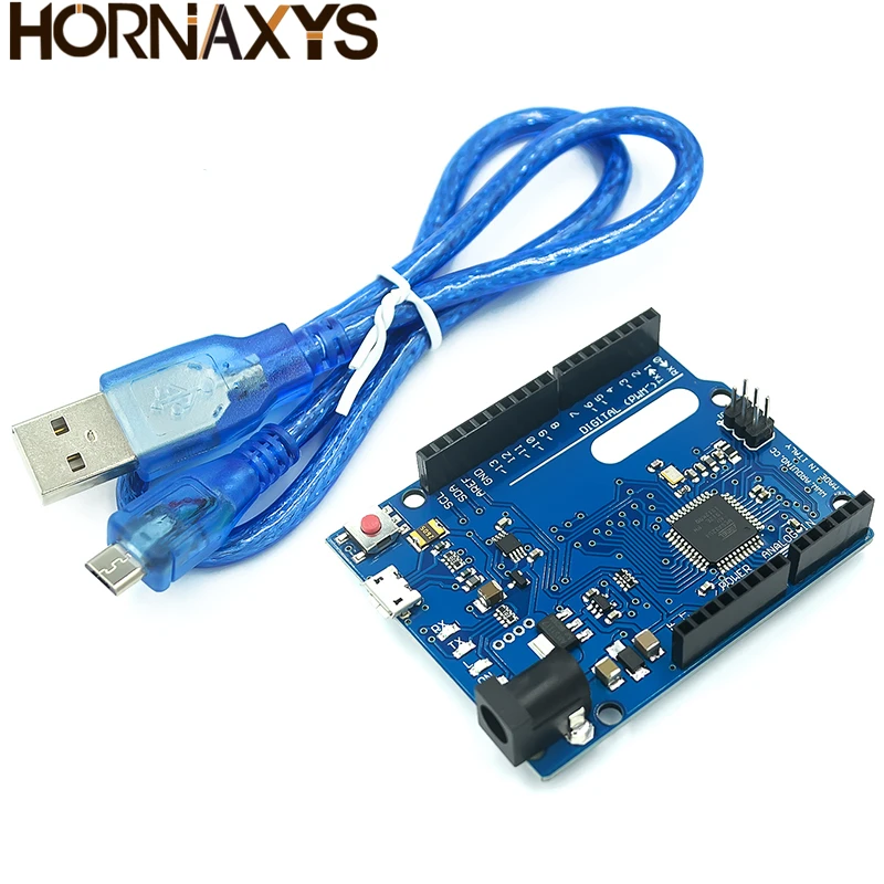 Макетная плата Leonardo R3 с микроконтроллером Atmega32u4 Atmega328 USB-кабелем совместимая Arduino
