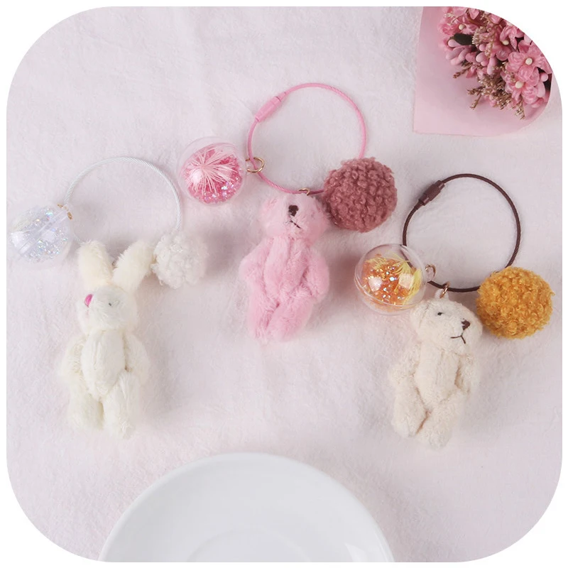 Миниатюрный медведь кролик брелок плюшевая игрушка новинка 2020 милый аниме кукла