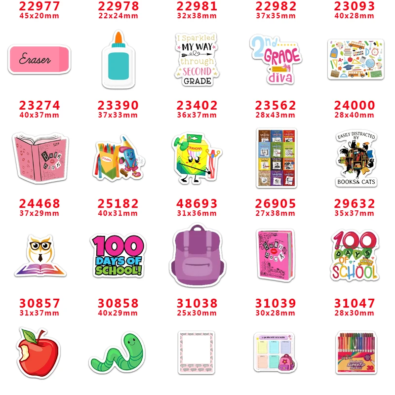 Бесплатная Доставка 30 шт. с изображениями мультипликационных персонажей back to school