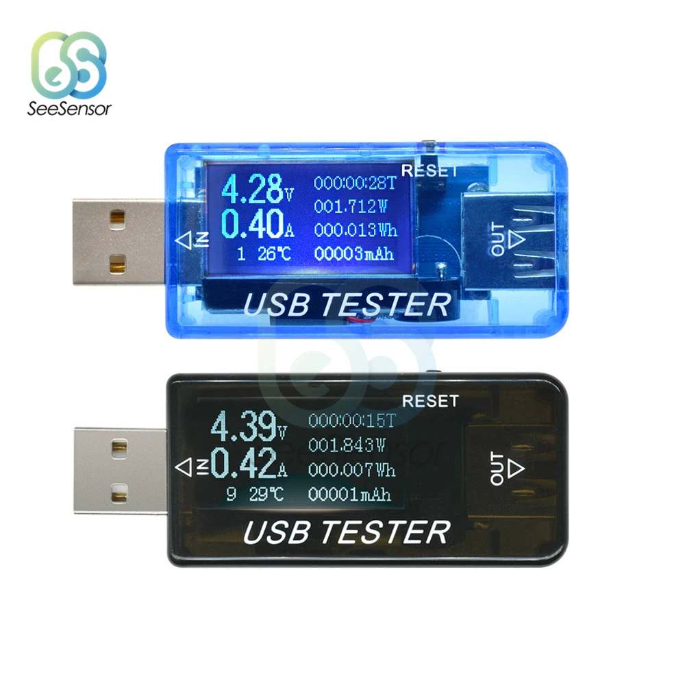 USB тестер емкости для зарядного устройства 5 в 9 12 В 24 30 с ЖК дисплеем|Измерители