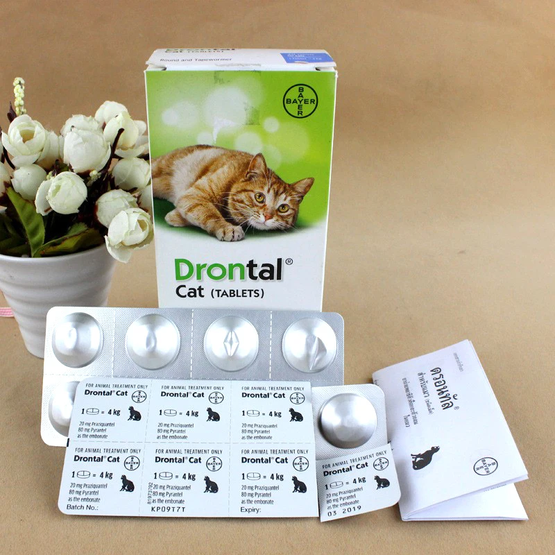 

40 Tablets pets acessorios Bayer Drontal Plus For Cats pets accessories cat accessories pet