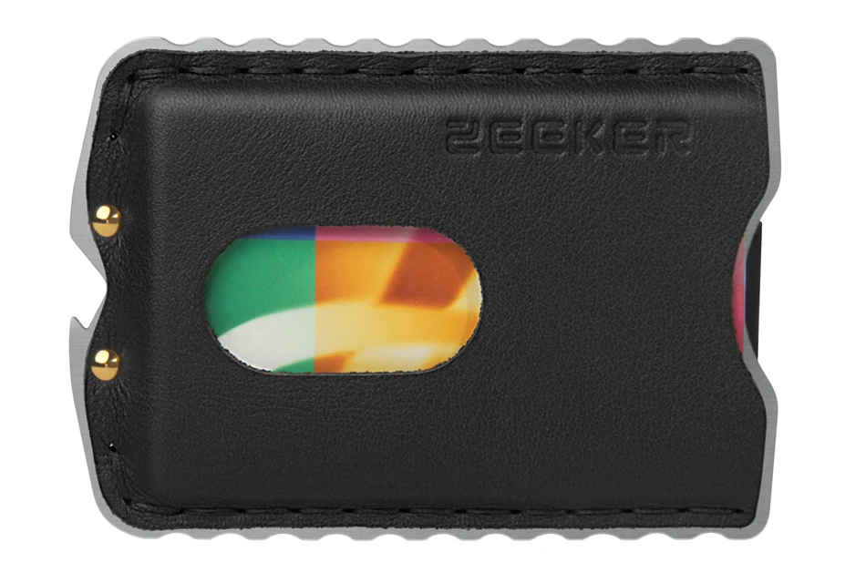 ZEEKER бумажник передний карман кошелек RFID Блокировка держатель кредитной карты минималистичный кошелек с кожей для мужчин
