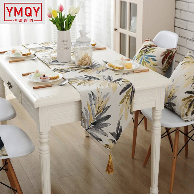 YMQY Модная Современная Осенняя настольная дорожка разноцветная нейлоновая