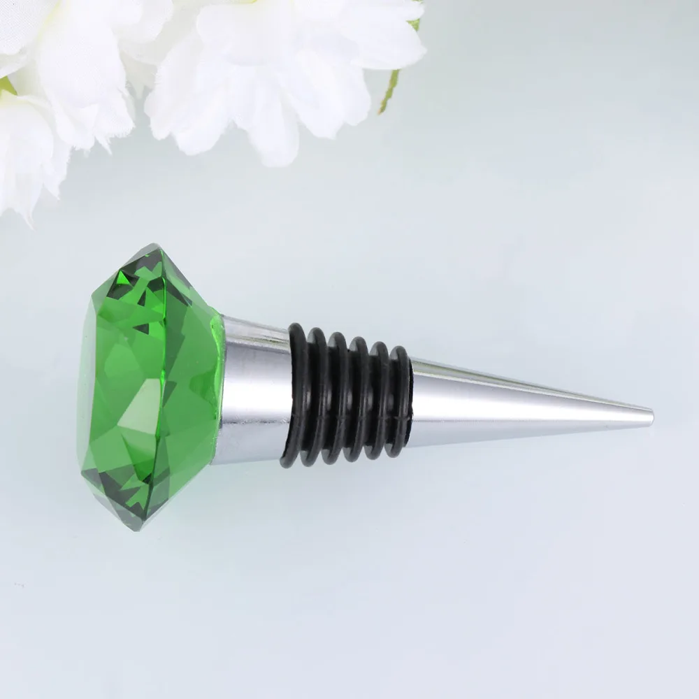 С украшением в виде кристаллов винная пробка с алмазом бутылки шампанского