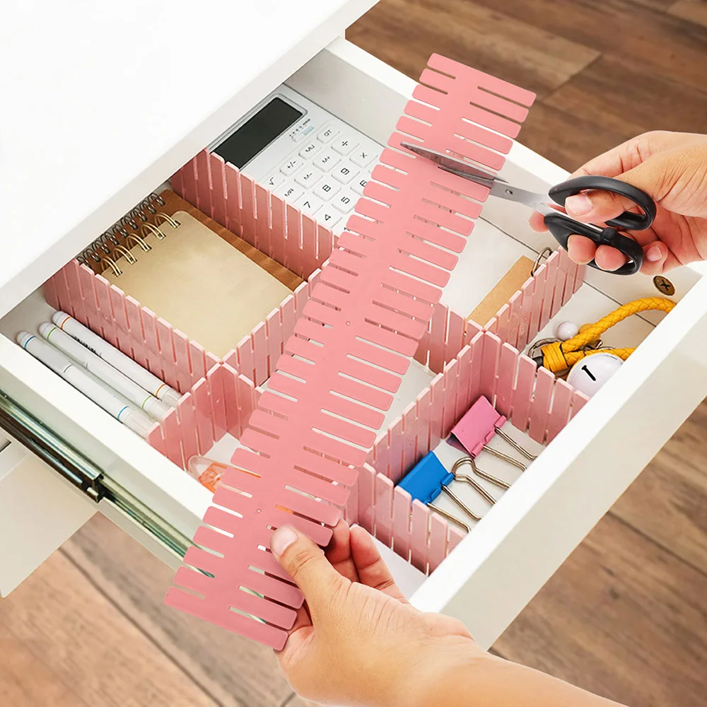 

Drawer Organizer Divider DIY Adjustable Household Free Combination Partition Board Underwear Socks Sundries Storage Shelves