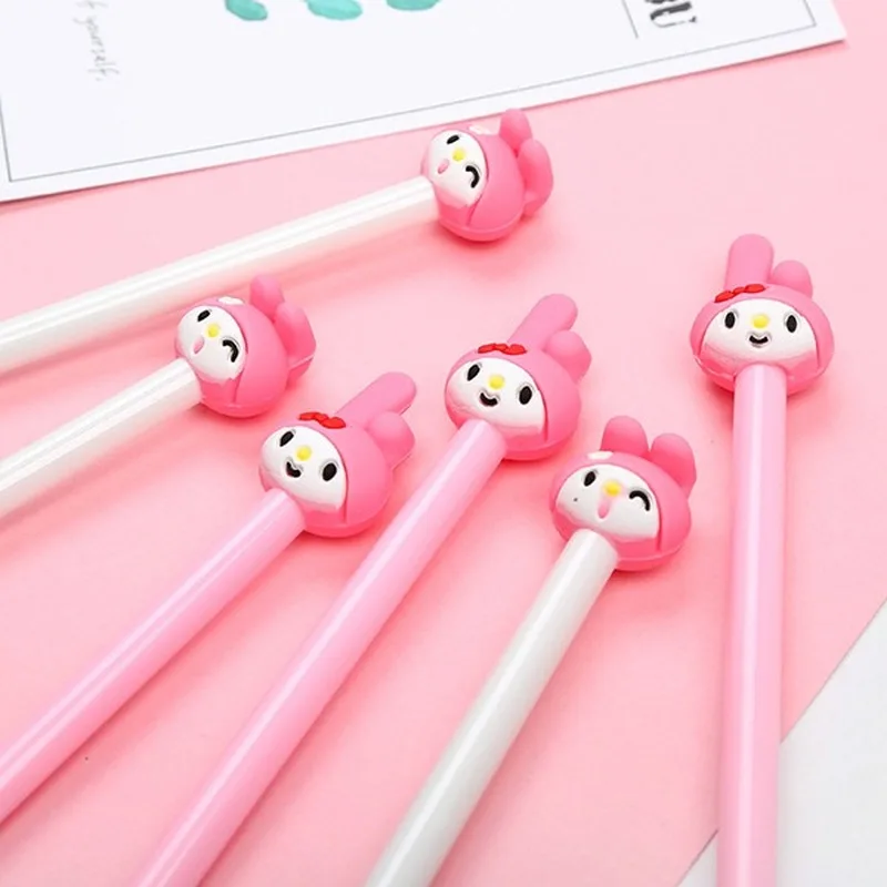 4 шт. креативная гелевая ручка Merlotte Rabbit 0 5 мм Черная инструмент для письма