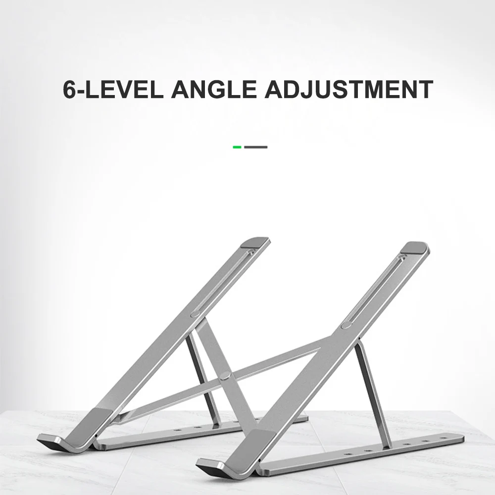 

Folding Laptop Holder PC Stand Stretching Legs Adjusting Angles For Computer Notebook Portable Lap Desk Tablet Mount