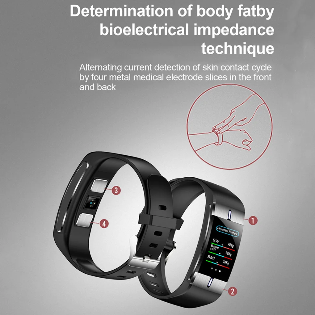 

Bluetooth 4.0 IP68 Wristband Smart Watch Body Fat Heart Rate Blood Pressure Weather Forecast Sport Wristband Fitness Bracelet