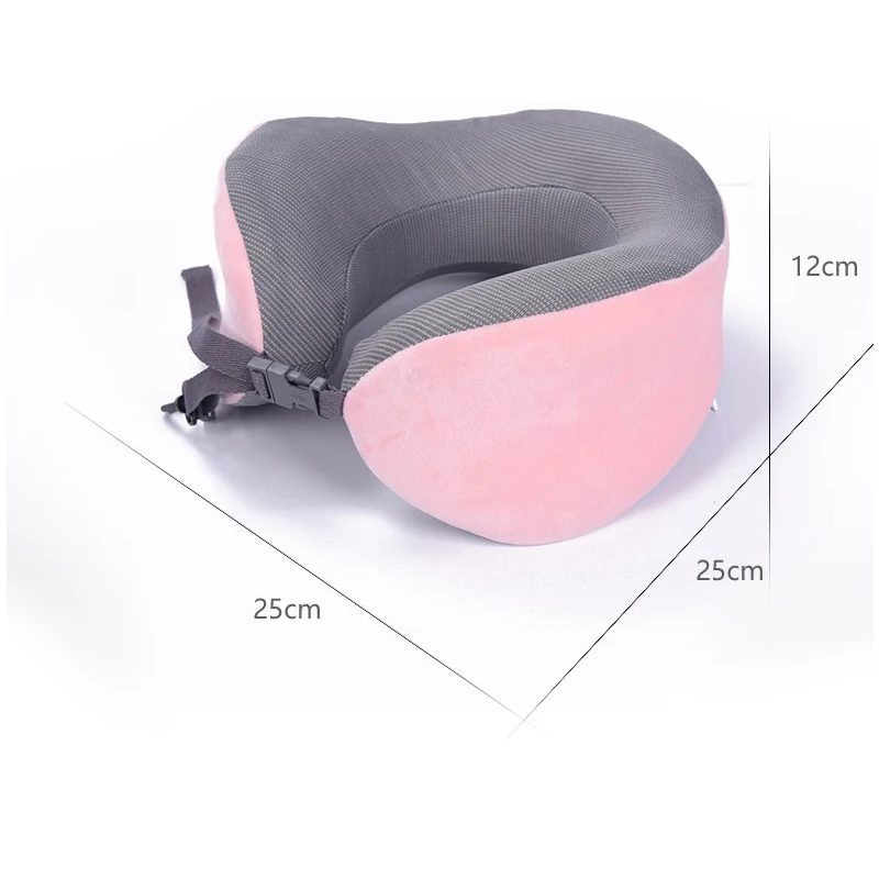 1pc U-shaped Neck Pillow Memory Foam Car Travel Air Plane Home Head Support Office Cushion Comfortable | Дом и сад