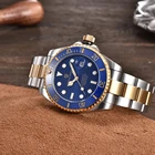 Часы наручные PAGANI Мужские автоматические, роскошные механические водонепроницаемые с сапфировым стеклом, нержавеющая сталь, 100 м