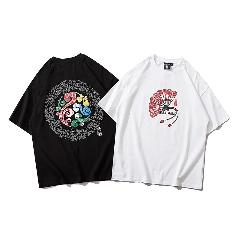 

Summer Hipster Harajuku Creative Pattern Print Short Sleeve T Shirts Couple Tops Fashion Casual Loose 100% Cotton T-shirt Women