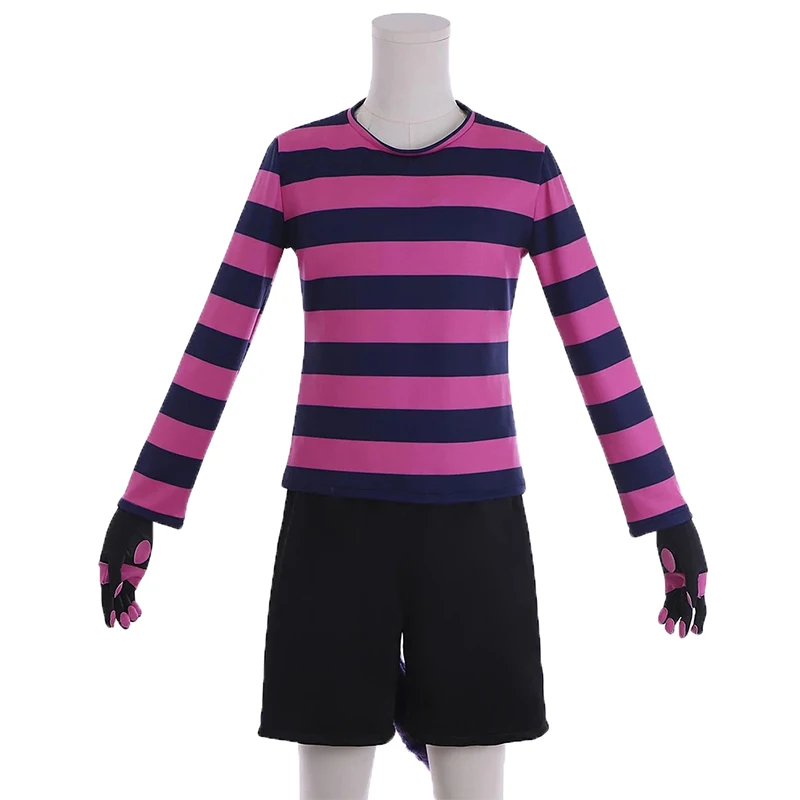 Anime Sk8 The Infinity MIYA Cosplay Costume Outfit High School Boys Uniform Striped T-shirt Black Wig Men Halloween Carnival Set |