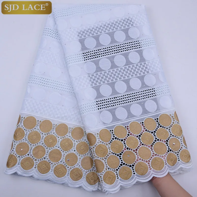 

Newest Swiss Voile Lace In Switzerland High Quality African Dry Lace Fabric Punch Holes Cotton For Nigerian Man Daily Sew A1760