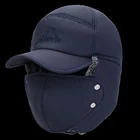 Зимняя теплая ветрозащитная теплая шапка-ушанка WALK FISH для зимней подледной рыбалки с защитой ушей съемная маска для лица шапка для кемпинга и лыжного спорта