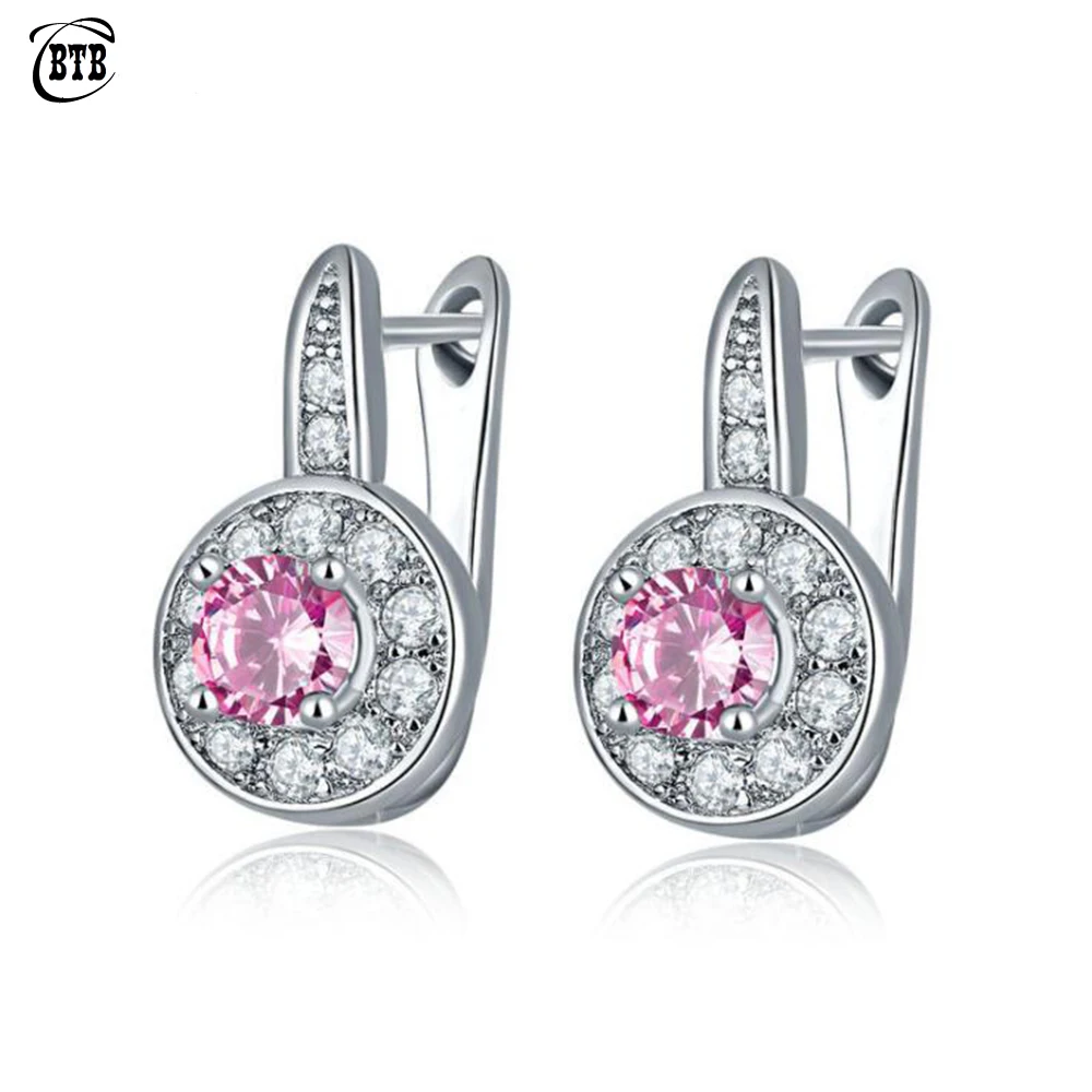 

Новые круглые серьги с кристаллами, женская мода, благородная Свадебная текстура, ювелирные изделия, Разноцветные серьги для пар, оптовая п...