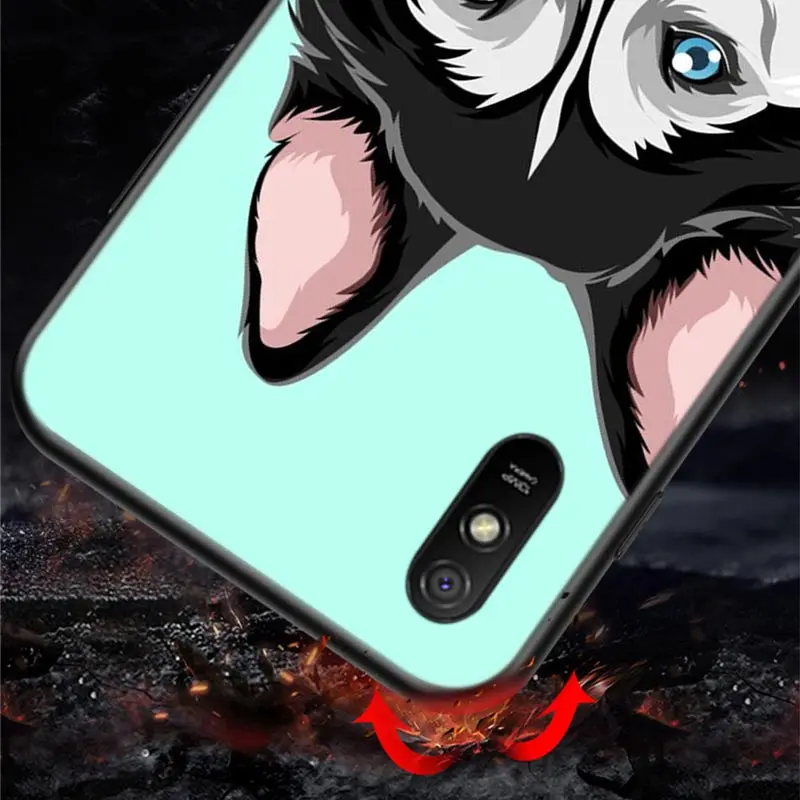 

Cartoon Cat Dog Cute Animal For Xiaomi Redmi 9 9C 9A 9I 9T 10X 8A 8 7A 7 6A 6 5 S2 Y3 Y2 K30 Ultra K20 Pro Black Phone Case